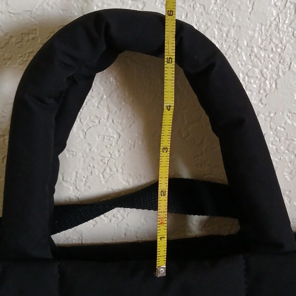 GAP Black Quilted Tote Bag with Shoulder Strap